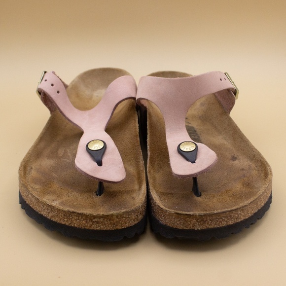Birkenstock Gizeh Nubuk Dusty Pink Sandals Women's Size 9.5 EU 40 - Picture 2 of 8